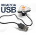 Luce Posteriore USB Ricaricabile Per Bicicletta Impermeabile 