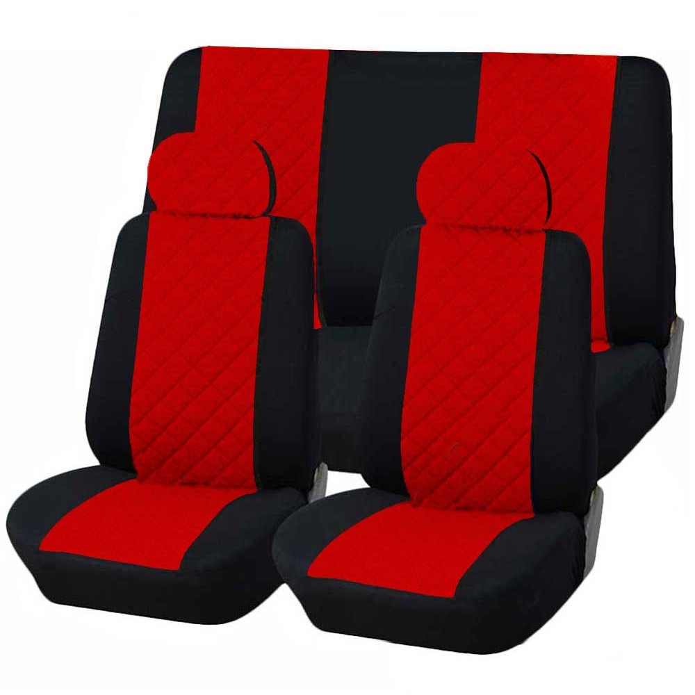 COPRISEDILI PER AUTO Trapuntato Made In Italy Universali Colore Rosso EUR  26,99 - PicClick IT